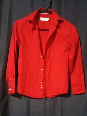 Van Heusen Red Button Down Kids Shirt